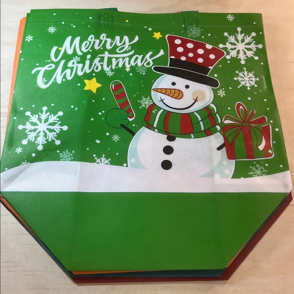 Festive Christmas Gift Bags Set 8 Total Small and Medium